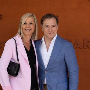 Laurence Ferrari et Renaud Capuçon assistent à la finale masculine de Roland-Garros, le 9 juin 2024 à Paris, en France. Photo : Laurent Zabulon/Abaca