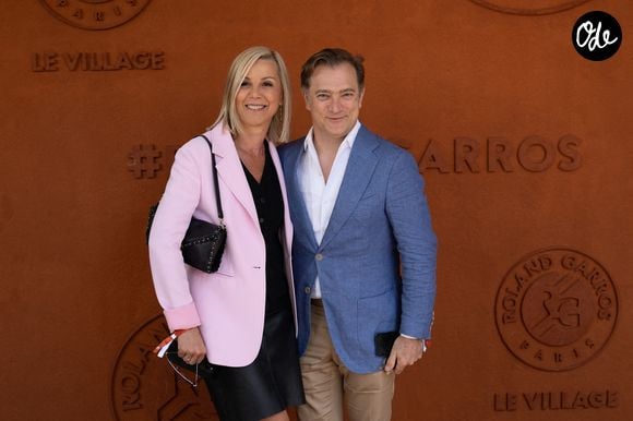 Laurence Ferrari et Renaud Capuçon assistent à la finale masculine de Roland-Garros, le 9 juin 2024 à Paris, en France. Photo : Laurent Zabulon/Abaca