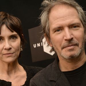 Exclusif - Géraldine Pailhas et son mari Christopher Thompson - Press Junket lors du festival d'Unifrance "My French Film festival 2021" à l'hôtel Rochechouart à Paris, le 13 janvier 2021. 
© Veeren/Bestimage