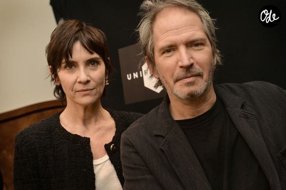 Exclusif - Géraldine Pailhas et son mari Christopher Thompson - Press Junket lors du festival d'Unifrance "My French Film festival 2021" à l'hôtel Rochechouart à Paris, le 13 janvier 2021. 
© Veeren/Bestimage