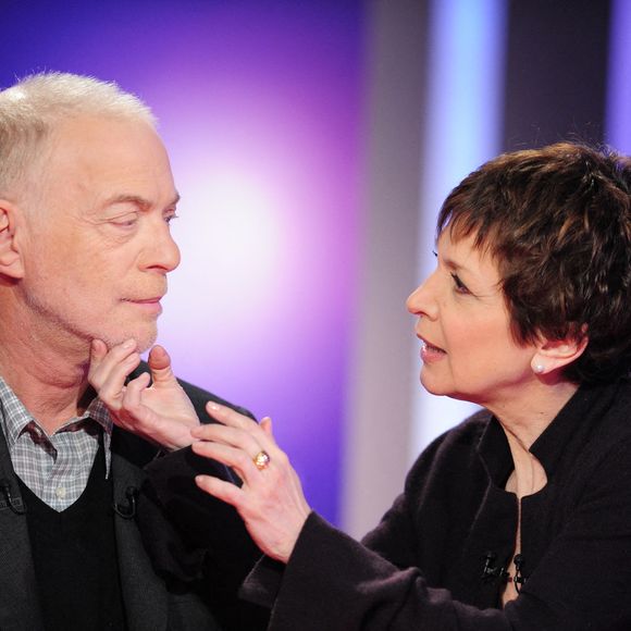 Pour elle, il est devenu un aidant. 
Catherine Laborde et son mari Thomas Stern lors de l'enregistrement de l'émission Vie Privee, Vie Publique a Paris, France. Photo Max Colin/ABACAPRESS.COM