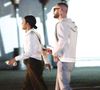 EXCLUSIF : Christina Milian et Matt Pokora ont été aperçus lors d'une rare soirée à Los Angeles. La chanteuse et actrice américaine de 44 ans était décontractée dans un chemisier blanc associé à un pantalon marron.