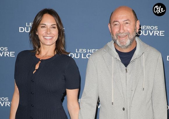 Kad Merad et sa femme Julia Vignali - Avant-première du film "Les héros du louvre" au cinema L'Arlequin à Paris le 1er septembre 2026. © Coadic Guirec/Bestimage