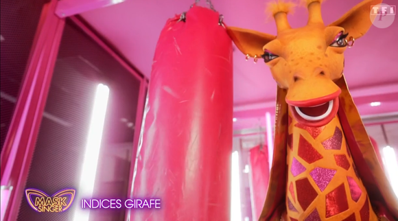 La Girafe lors du lancement de "Mask Singer 2025", le 2 mai, sur TF1