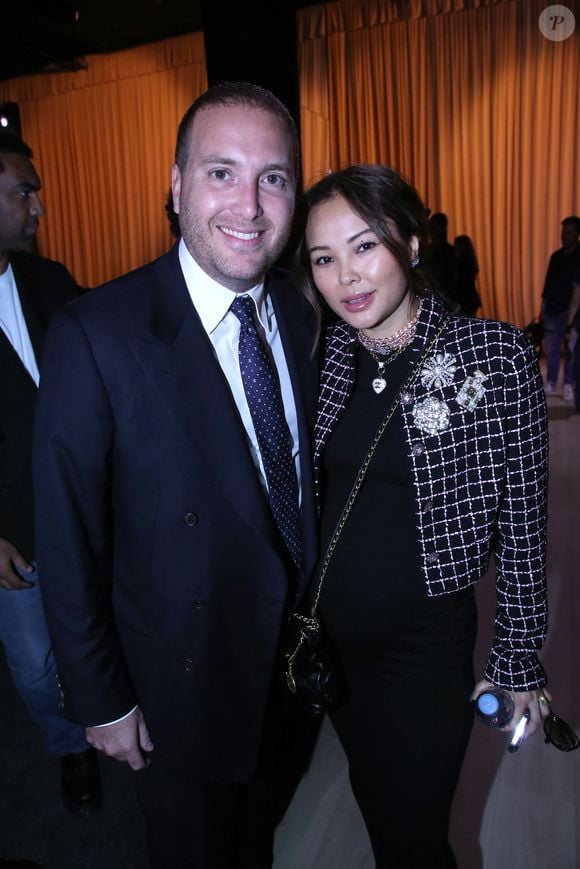 David Wertheimer et sa femme Togzhan - Célébrités au Défilé de mode Giambattista Valli, Collection Prêt-à-porter Printemps / Eté 2024, Front Row, dans le cadre de la Fashion Week de Paris, France, le 29 Septembre 2023. 

© Bertrand Rindoff / Bestimage