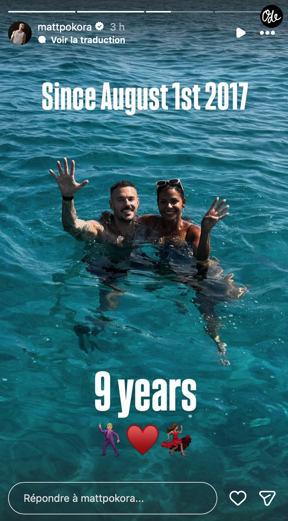 Les amoureux ont partagé plusieurs images complices de cet anniversaire sur Instagram.

Capture Instagram - M. Pokora