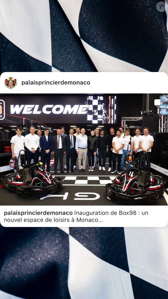 Inauguration du box98 à Monaco en présence de la famille princière le 28 mars 2025