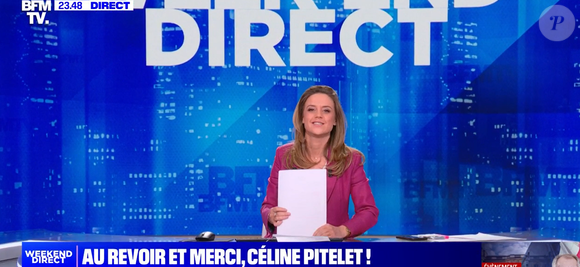 Céline Pitelet fait ses adieux à BFMTV, le 22 décembre 2024