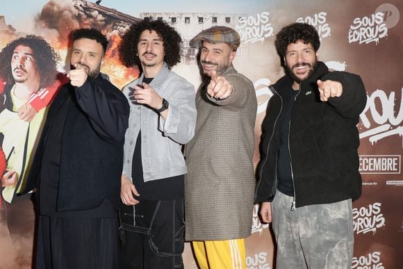 Hakim Bougheraba, Ichem Bougheraba, Ali Bougheraba et Redouane Bougheraba - Avant-première du film "Sous écrous" au cinéma UGC Bercy à Paris le 17 décembre 2024. © Coadic Guirec/Bestimage