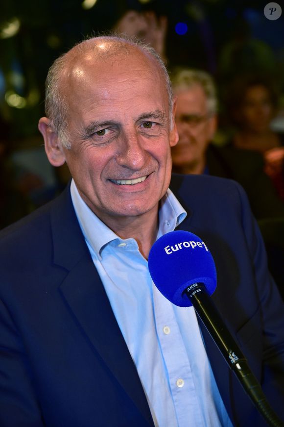 Exclusif - Jean-Michel Aphatie - Conférence de presse de rentrée d'Europe 1 enregistrée dans le cadre de l'émission "Sortez du cadre" de Nikos Aliagas, le 3 septembre 2015.