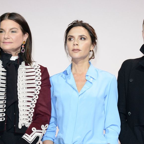 Natalie Massenet, Victoria Beckham - Remise du prix "International Woolmark Prize" lors de la fashion week à Paris, le 23 janvier 2017. SGP / BESTIMAGE