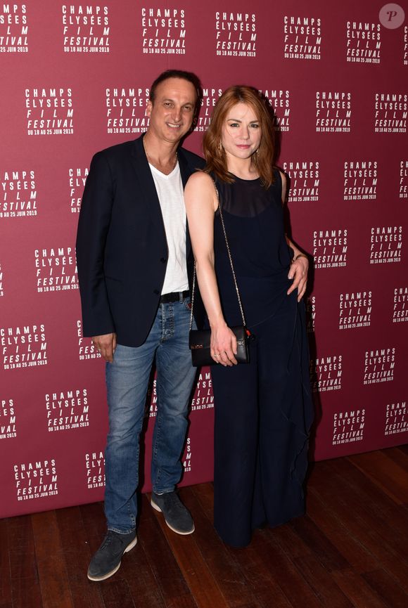 Michel Ferracci et sa femme Emilie Dequenne au photocall lors de l'ouverture de la 8ème édition du Champs-Élysées film festival (CEFF) au Cinéma Publicis à Paris, France, le 18 juin 2019. © Federico Pestellini/Panoramic/Bestimage