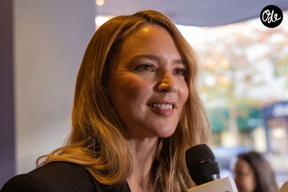 Virginie Efira reçoit le MVFF Acting Award lors de la projection de All of a Sudden, dans le cadre de la 49e édition du Mill Valley Film Festival, au Smith Rafael Film Center à San Rafael, en Californie. © Picture Happy/imageSPACE via ZUMA Press / Bestimage Wire / Bestimage