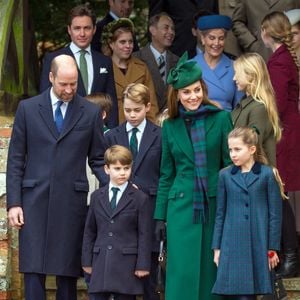 Princesse Beatrice, Edoardo Mapelli Mozzi, Sophie Rhys-Jones, duchesse d'Edimbourg, le prince Edward, duc d'Edimbourg, Savannah Phillips, Catherine (Kate) Middleton, princesse de Galles, Prince Louis, Princesse Charlotte, Prince George, Le prince William, prince de Galles  © ALPHA AGENCY / BESTIMAGE