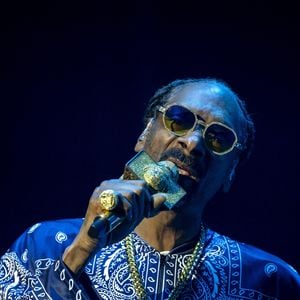 Le rappeur américain Snoop Dogg lors de son concert au Ziggo Dome, dans le cadre de sa tournée I Wanna Thank Me Tour. Amsterdam, Pays-Bas, 20 mars 2023. Photo by Sander Koning/ANP/ABACAPRESS.COM