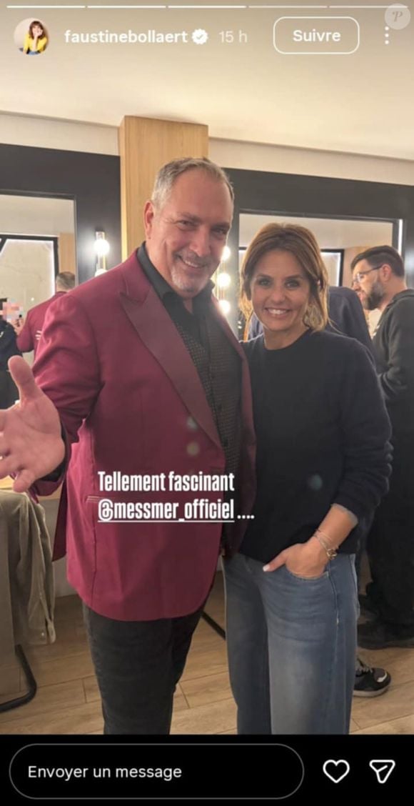 Capture d'écran de l'Instagram de Faustine Bollaert