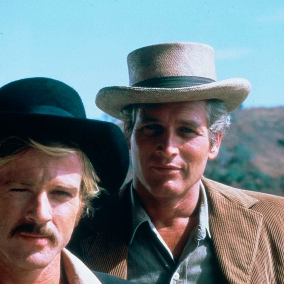 Archives - Robert Redford et Paul Newman sur le tournage du film "Butch Cassidy et le Kid". En 1969 © Courtesy of 20th Century Fox-Entertainment Pictures / Zuma Press / Bestimage