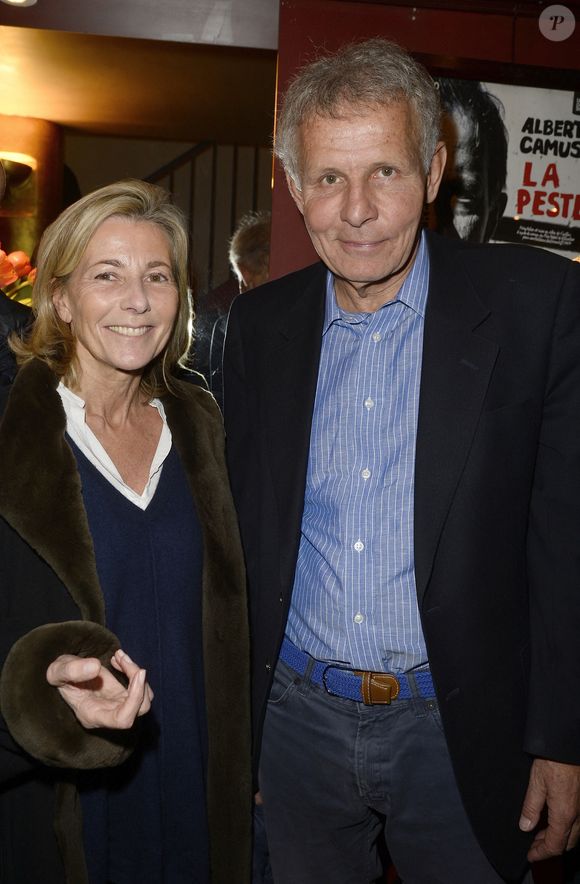 Claire Chazal et Patrick Poivre d'Arvor - Première de la pièce "Garde Alternée" au théâtre des Mathurins à Paris, le 19 février 2016. © Guirec Coadic/Bestimage