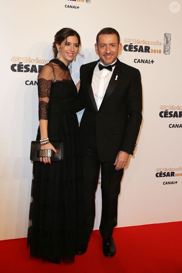 Dany Boon (porte le ruban maintenant on agit) et Yaël - Photocall lors de la 43ème cérémonie des Cesar à la salle Pleyel à Paris, le 2 mars 2018.
© Dominique Jacovides - Olivier Borde / Bestimage