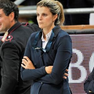 Athina Onassis lors du jumping Longines FEI World Cup à Vérone, Italie, le 26 octobre 2018. SGP / BESTIMAGE