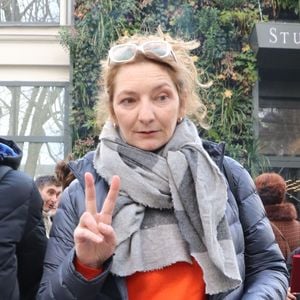 Corinne Masiero - Personnalités au studio Gabriel pour l'enregistrement de l'émission "Vivement Dimanche" à Paris le 20 février 2019.
Bestimage