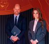 Un important dispositif de sécurité a été mis en place. 

Le Prince et la Princesse de Galles lors d'une visite à l'école primaire de Churchtown à Southport, pour voir la nouvelle cour de récréation commémorative qui a été créée en l'honneur des anciennes élèves Bebe King et Alice da Silva Aguiar, qui ont toutes deux été tuées lors de l'attaque de Southport dans la ville le 29 juillet 2024, à Southport, au Royaume-Uni, le 23 septembre 2025. © Phil Noble/PA Wire/ABACAPRESS.COM