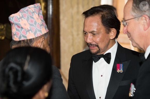 Le sultan de Brunei, Hassanal Bolkiah - Réception avec le sultan de Brunei et la famille royale d'Angleterre à Londres. Le 9 juin 2015. AGENCE / BESTIMAGE