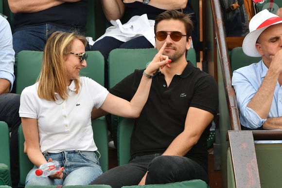 L'actrice Audrey Lamy et son petit ami Thomas Sabatier assistent au tournoi de Roland-Garros 2018 - cinquième jour à Roland-Garros le 31 mai 2018 à Paris, France. Photo Laurent Zabulon/ABACAPRESS.COM