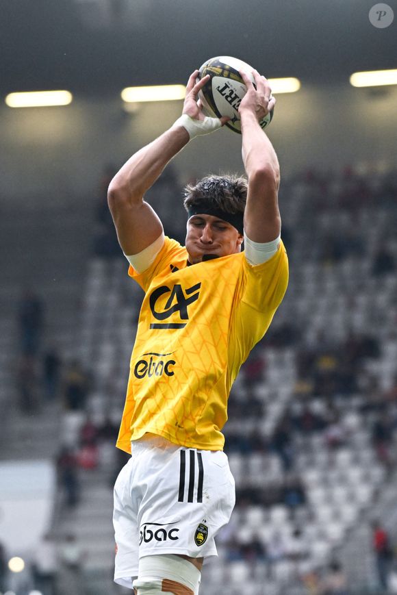 Oscar Jégou - Le Stade toulousain s’impose face au Stade Rochelais (39-23) au Matmut Atlantique lors de la première demi-finale du championnat de Top 14 et se hisse en finale. ( Photo by federico pestellini / panoramic )