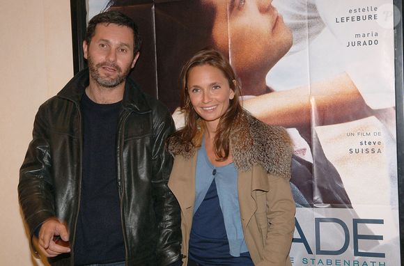 La comédienne Axelle Laffont et Serge Hazanavicius assistent à la première de 'Cavalcade' à l'Opéra Gaumont à Paris, France, le 19 mai 2005. Photo par Giancarlo Gorassini/Abaca