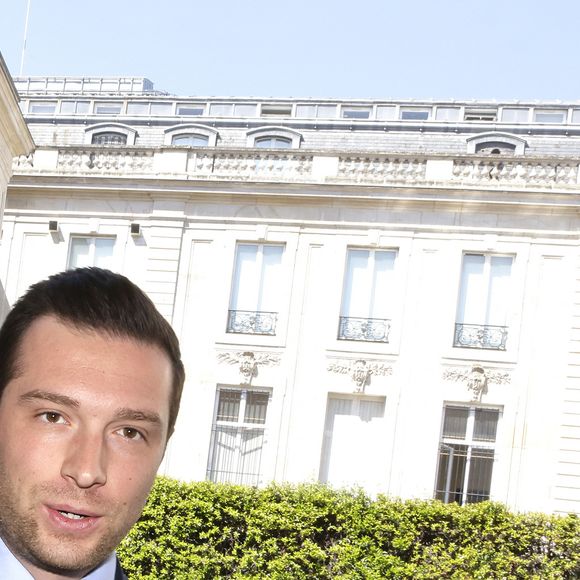 Jordan Bardella a dédicacé son livre, "Ce que je cherche" (Ed. Fayard), à Paris lors du déjeuner-débat de l’organisation Ethic. / Cédric Perrin / Bestimage