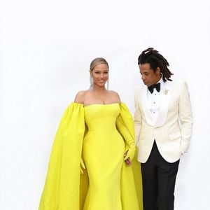 Beyonce et son mari Jay-Z lors de la 94ème Cérémonie des Oscars à Los Angeles. Le 27 mars 2022