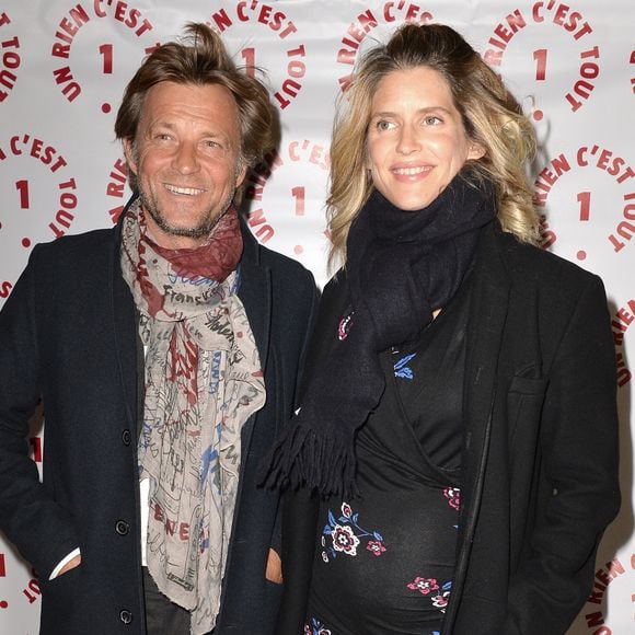 Laurent Delahousse et sa compagne Alice Taglioni (enceinte) lors d'une visite privée et d'un dîner de gala caritatif donné en faveur des actions de l'association "Un Rien C'est Tout" au musée Rodin à Paris, France
VEEREN / BESTIMAGE