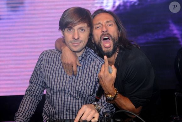 Martin Solveig, Bob Sinclar - Radio FG fete ses 20 ans au Grand Palais a Paris le 5 Avril 2012.
©JEAN BLANC / BESTIMAGE