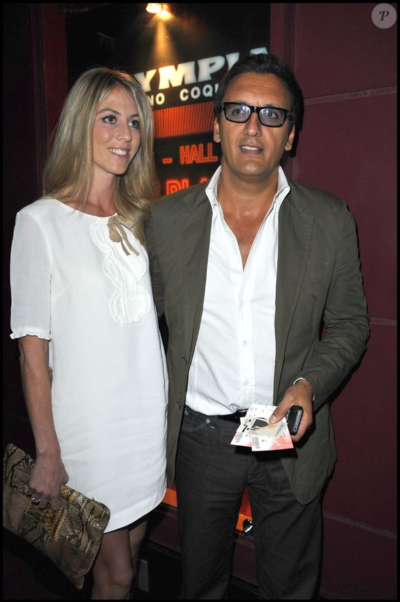 Dany Brillant et sa femme Nathalie Moury lors du premier concert de Line Renaud sur la scène de l'Olympia à 82 ans. Crédit : AGENCE / BESTIMAGE