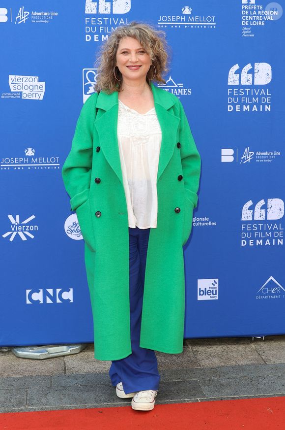 Cécile Bois au photocall du film "Le Signalement" lors de la 3ème édition du festival du film de Demain (30 mai - 2 juin 2024), à Vierzon, France, le 31 mai 2024. © Coadic Guirec/Bestimage