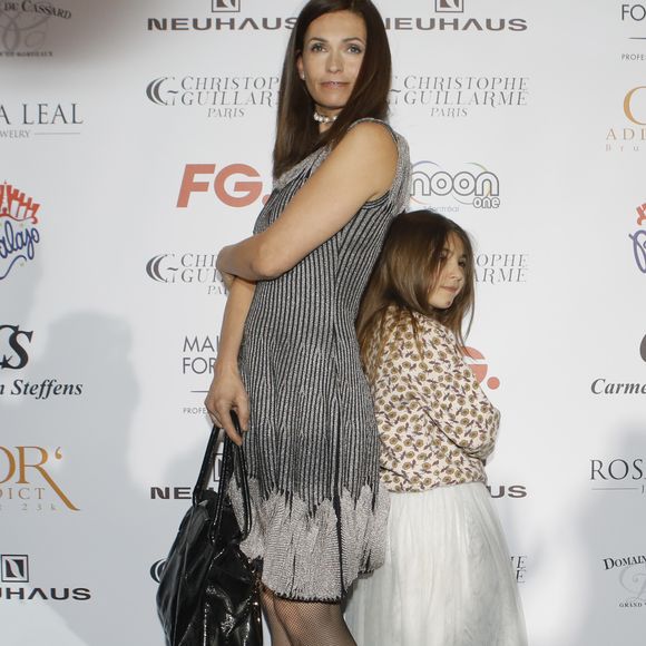 Adeline Blondieau et sa fille Wilona Hubert au photocall du défilé de mode prêt-à-porter "Christophe Guillarmé" automne-hiver 2020/2021 lors de la semaine de la mode à Paris, France, le 26 février 2020. © Veeren-Clovis/Bestimage