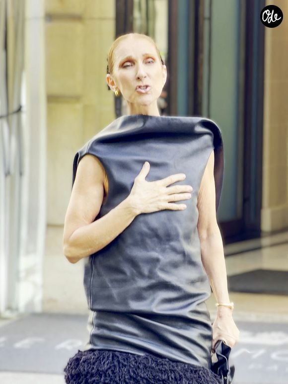 Céline Dion quitte le Royal Monceau entourée d’une foule de fans et s’offre un joli moment avec eux en dansant sur l’un de ses titres les plus emblématiques, "Pour que tu m’aimes encore", à Paris, France, le 1er septembre 2026. © Léa Vieillot/Bestimage
