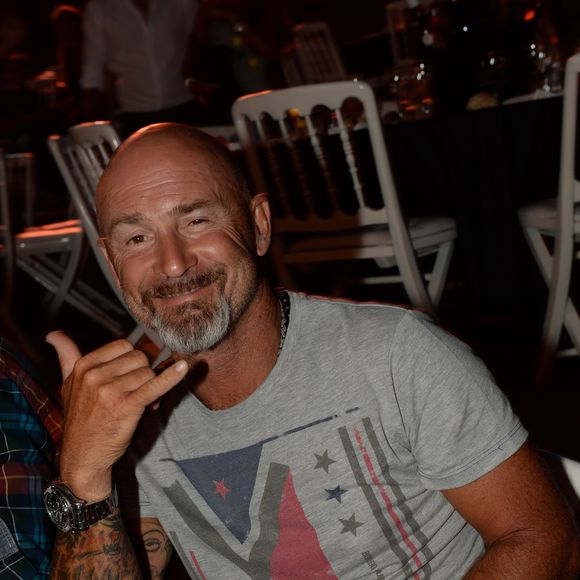 Vincent Lagaf' - People à la 3ème édition de la "Fight Night" à Saint-Tropez. Les plus grands noms de la Boxe Thaï et du Kick-Boxing mondiaux se sont affrontés sur le ring, au milieu de La Citadelle. Le 4 août 2015