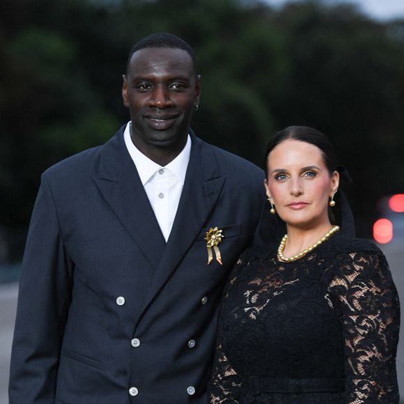 Omar Sy et Helene Sy assistent au Prélude aux Jeux de Paris 2024 à la Fondation Vuitton à Paris, France, le 25 juillet 2024. Photo par Aurore Marechal/ABACAPRESS.COM