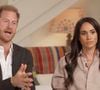 La duchesse de Sussex a publié une vidéo Instagram
Le prince Harry, duc de Sussex et Meghan Markle, duchesse de Sussex, lors d'une interview pour l'émission CBS News Sunday Morning, diffusée le 4 août 2024. Lors de ce programme, le couple princier a évoqué leurs enfants, Archie Harrison, 5 ans et Lilibet Diana, 3 ans et leur volonté de les protéger des dangers du web. JLPPA / Bestimage