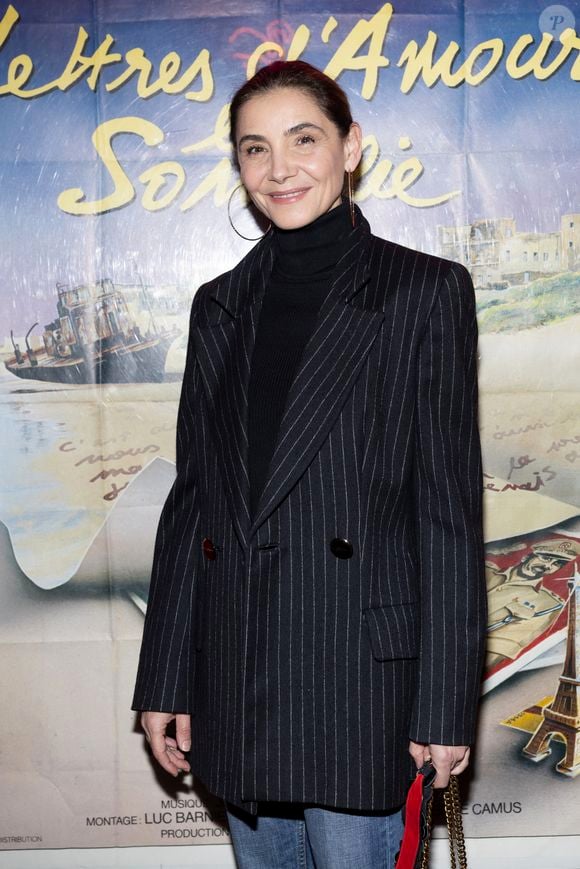 Exclusif - Clotilde Courau - Soirée hommage pour le premier anniversaire de la mort de Frédéric Mitterrand en présence de Catherine Deneuve au cinéma du Panthéon à Paris le 24 mars 2025. © Cyril Moreau/Bestimage