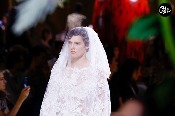 Défilé de mode Chanel Collection Haute Couture Automne/Hiver 2026-2027 lors de la Fashion Week de Paris (PFW) au Grand Palais, à Paris, France, le 7 juillet 2026. © Bestimage
