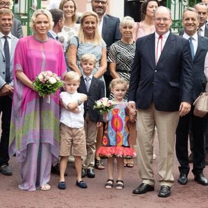 La princesse Charlène de Monaco, le prince Jacques de Monaco, le prince Albert II de Monaco et la princesse Gabriella de Monaco assistent au pique-nique annuel de Monaco, le 6 septembre 2019 à Monaco. Photo David Niviere/ABACAPRESS.COM