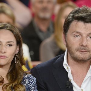 Vanessa Demouy et Philippe Lellouche lors de l'enregistrement de l'émission "Vivement Dimanche" le 11 mai 2014.
COADIC GUIREC / BESTIMAGE