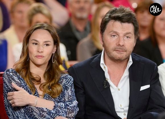 Vanessa Demouy et Philippe Lellouche lors de l'enregistrement de l'émission "Vivement Dimanche" le 11 mai 2014.

COADIC GUIREC / BESTIMAGE