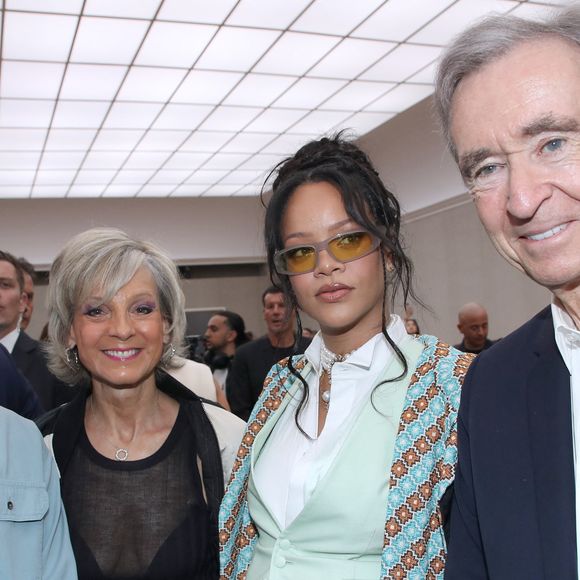 ASAP Rocky, Hélène Arnault, Rihanna et Bernard Arnault - Défilé de mode Dior Homme, Collection Printemps / Été 2026, Front Row, dans le cadre de la Fashion Week de Paris, France, le 27 Juin 2025.

© Olivier Borde / Bertrand Rindoff / Bestimage