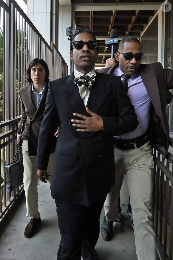 Asap Rocky arrive au tribunal de Los Angeles.

Photo : Backgrid USA / Bestimage
