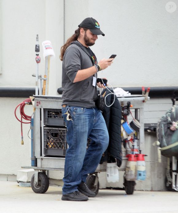 Exclusif : Prince Jackson en visite sur le plateau de tournage de "Michael" à Los Angeles. Le 26 février 2024. © The ImageDirect / Bestimage