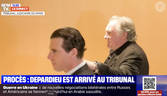 Gérard Depardieu à son procès le 24 mars 2025.